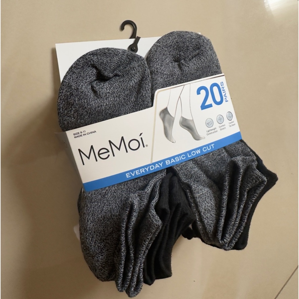 MeMoi 20 Pairs Low Cut Socks